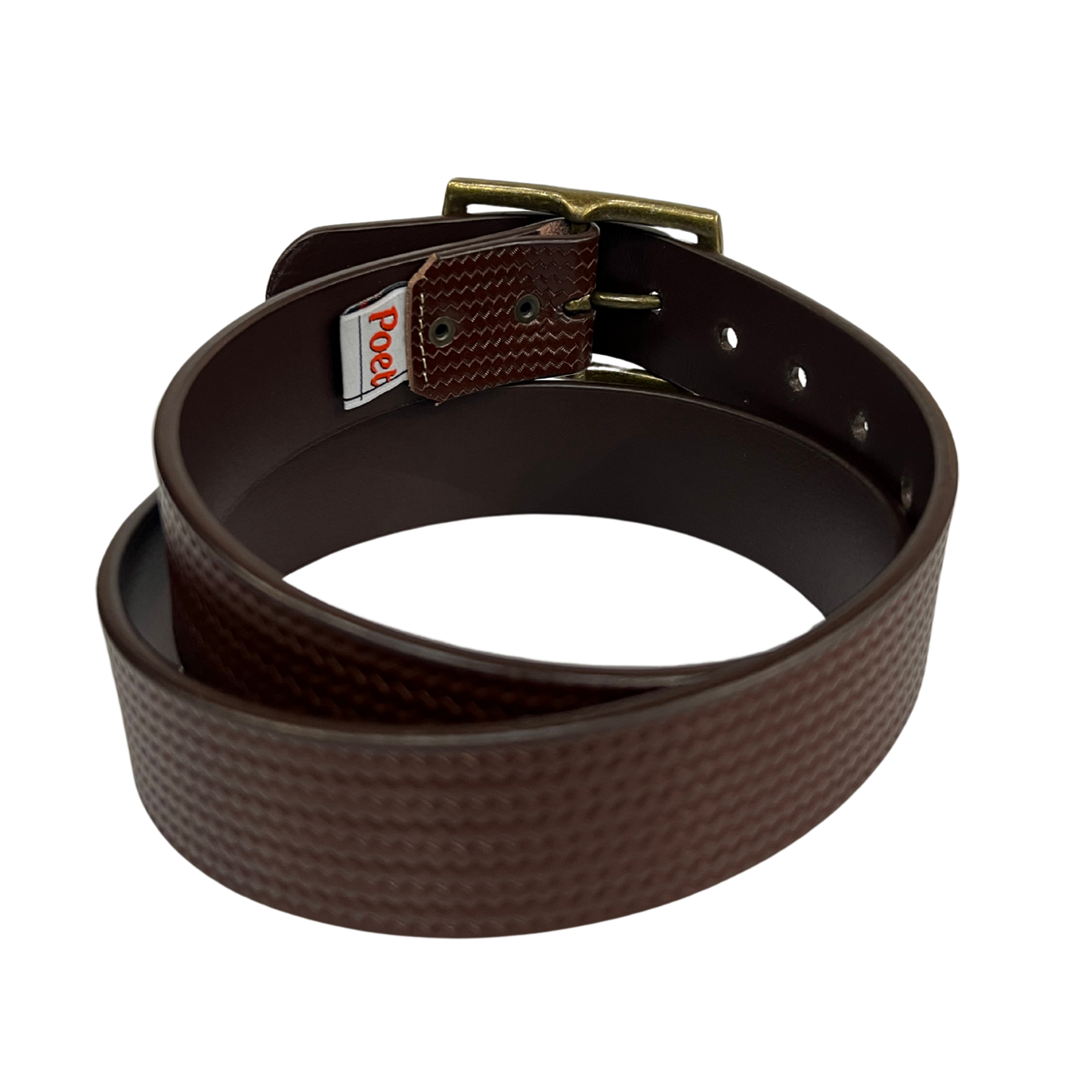 Cinturon casual en piel genuina para caballero modelo #4040 Cafe 40mm