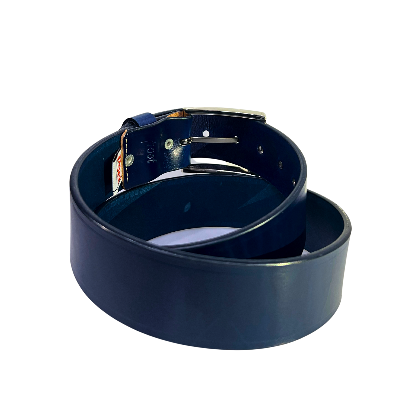 Cinturon casual en piel genuina para caballero modelo #2125 Azul Marino 45mm