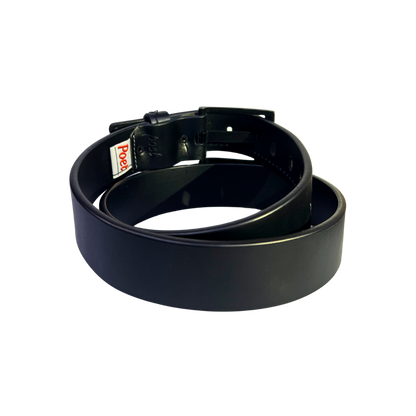 Cinturon casual en piel genuina para caballero modelo #1680 Negro 40mm