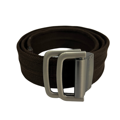 Cinturon de lona para caballero modelo #1111 Cafe Oscuro 45mm