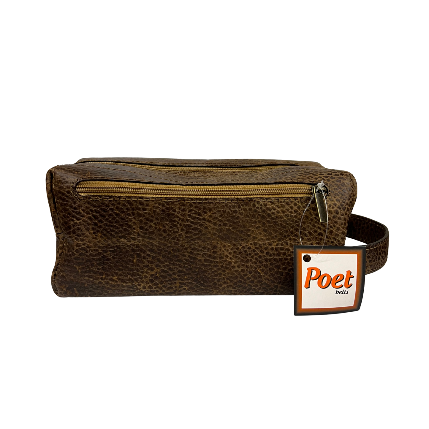 Bolsa de viaje en piel genuina color miel para dama y/o caballero modelo #0014