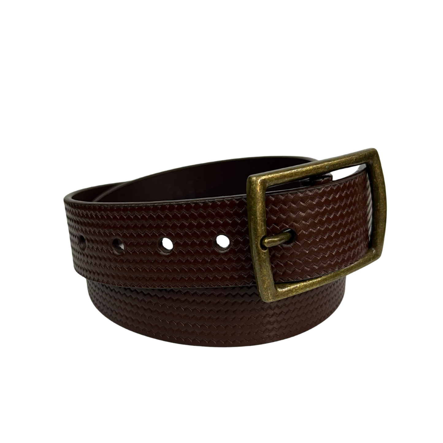 Cinturon casual en piel genuina para caballero modelo #4040 Cafe 40mm