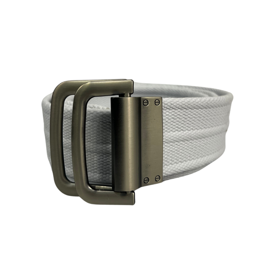 Cinturon de lona para caballero modelo #1111 Blanco 45mm