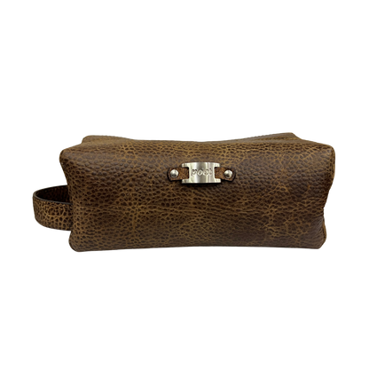 Bolsa de viaje en piel genuina color miel para dama y/o caballero modelo #0014