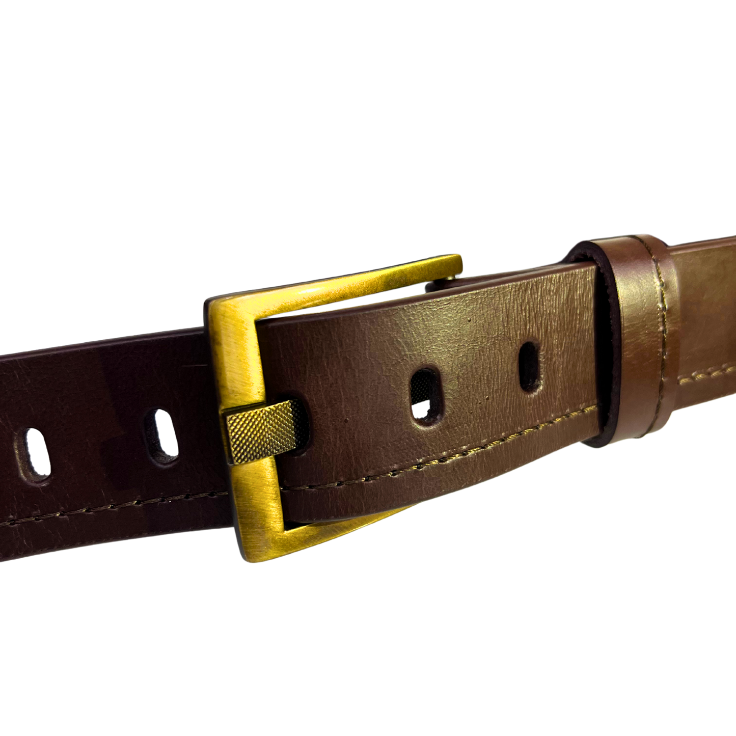 Cinturon casual en piel genuina para caballero modelo #1680 Cafe 40mm