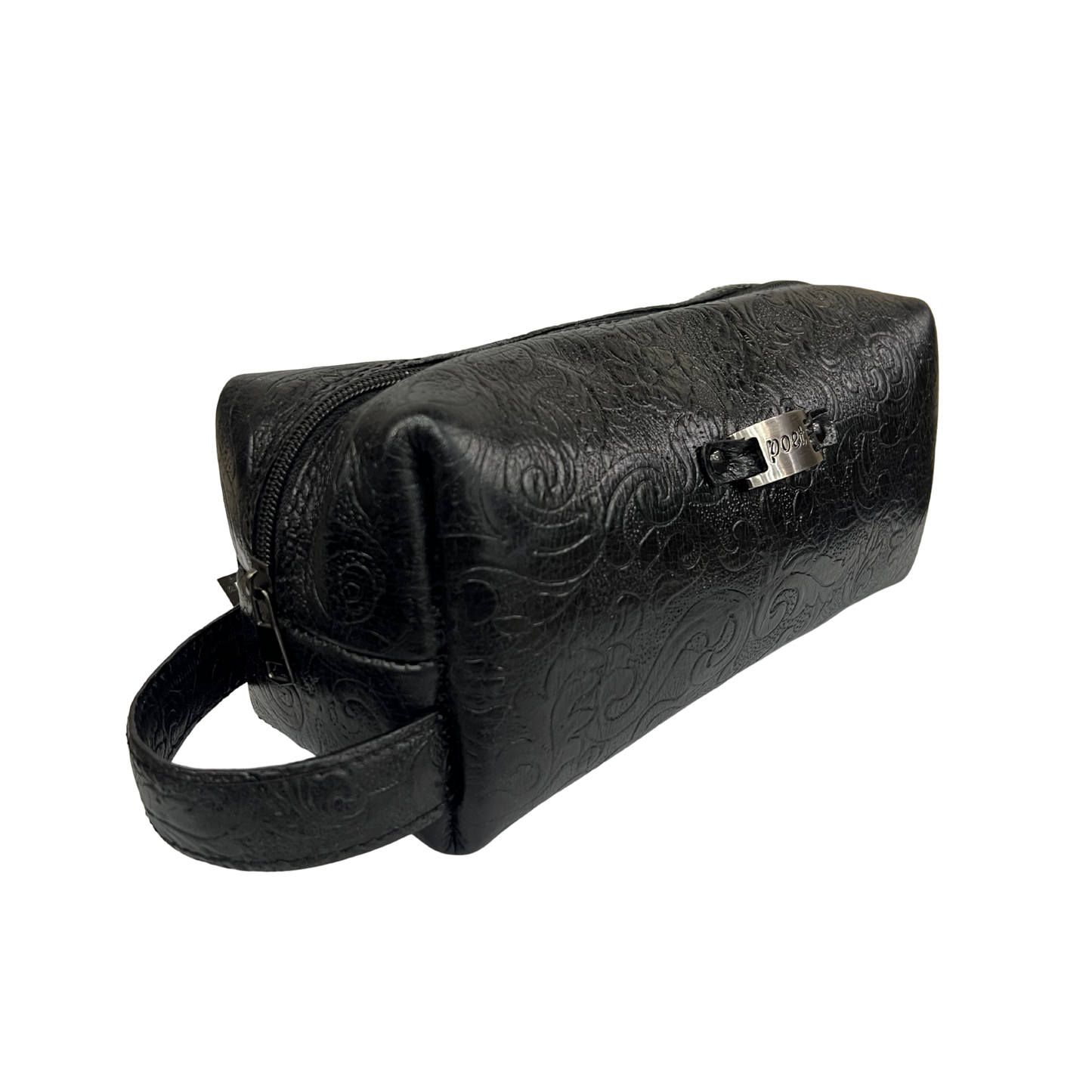 Bolsa de viaje en piel genuina color negro para dama y/o caballero modelo #0012