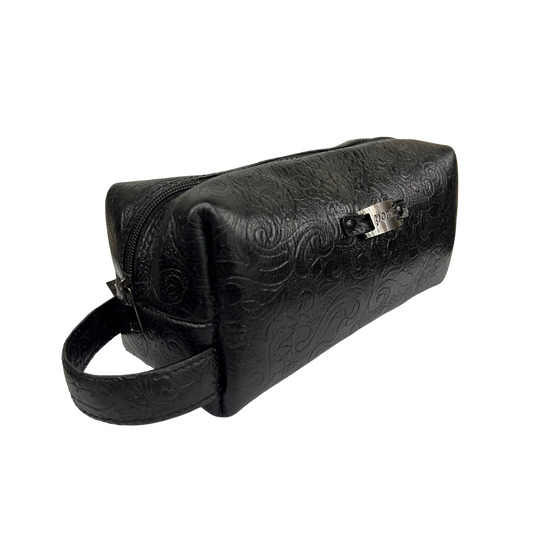 Bolsa de viaje en piel genuina color negro para dama y/o caballero modelo #0012