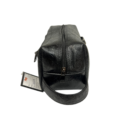 Bolsa de viaje en piel genuina color negro para dama y/o caballero modelo #0012