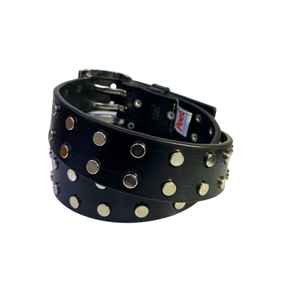 Cinturon casual en piel genuina para caballero modelo #5060 Negro 40mm