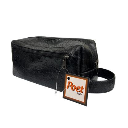 Bolsa de viaje en piel genuina color negro para dama y/o caballero modelo #0012