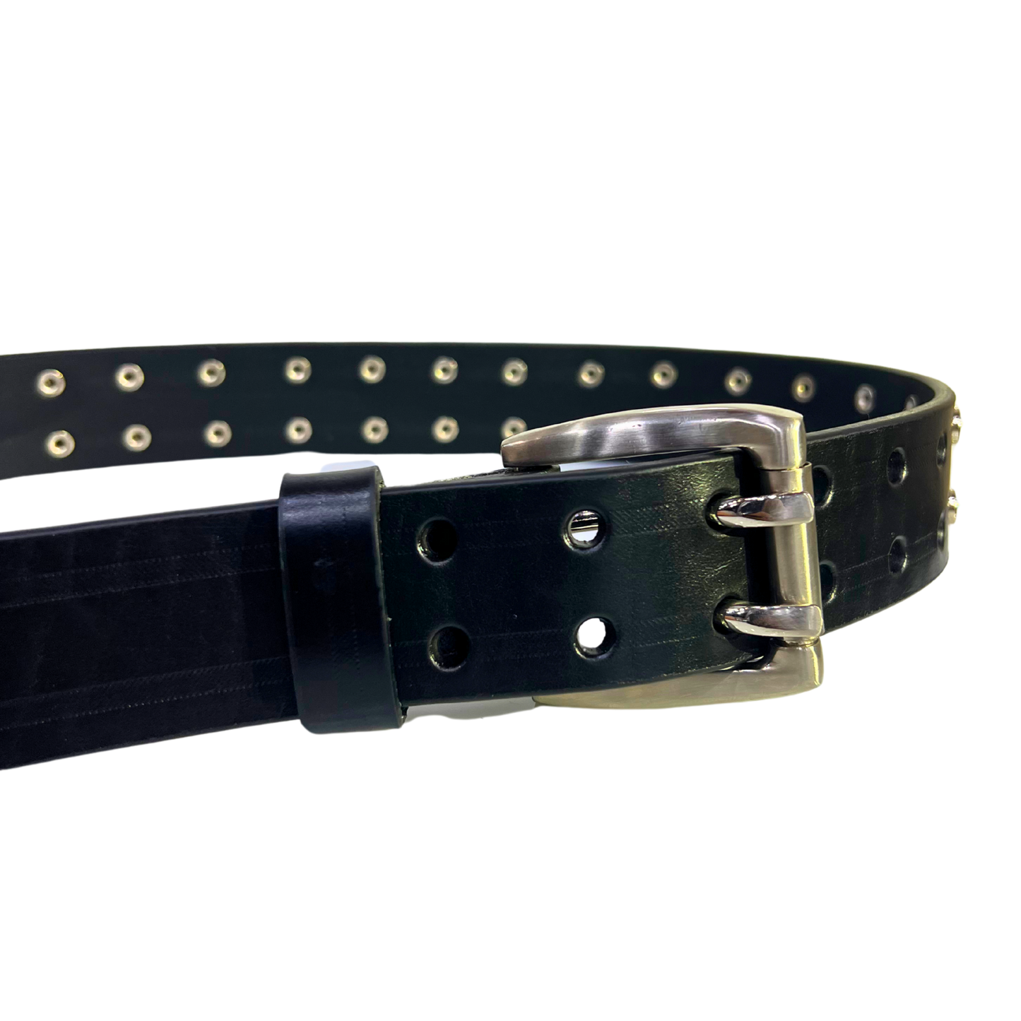 Cinturon casual en piel genuina para caballero modelo #5060 Negro 40mm