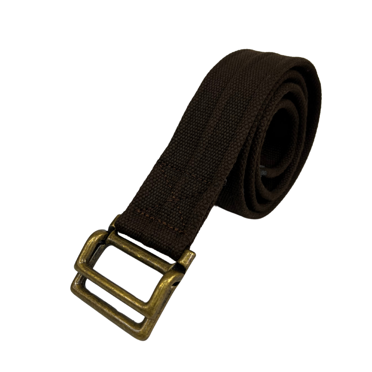 Cinturon de lona para caballero modelo #1112 Cafe oscuro 45mm