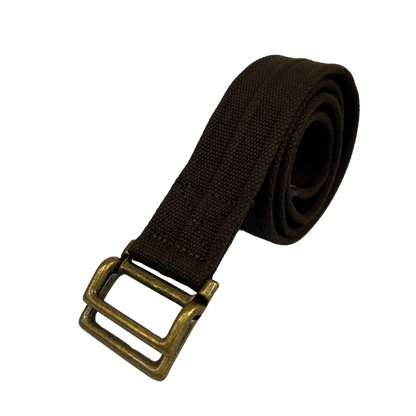 Cinturon de lona para caballero modelo #1112 Cafe oscuro 45mm