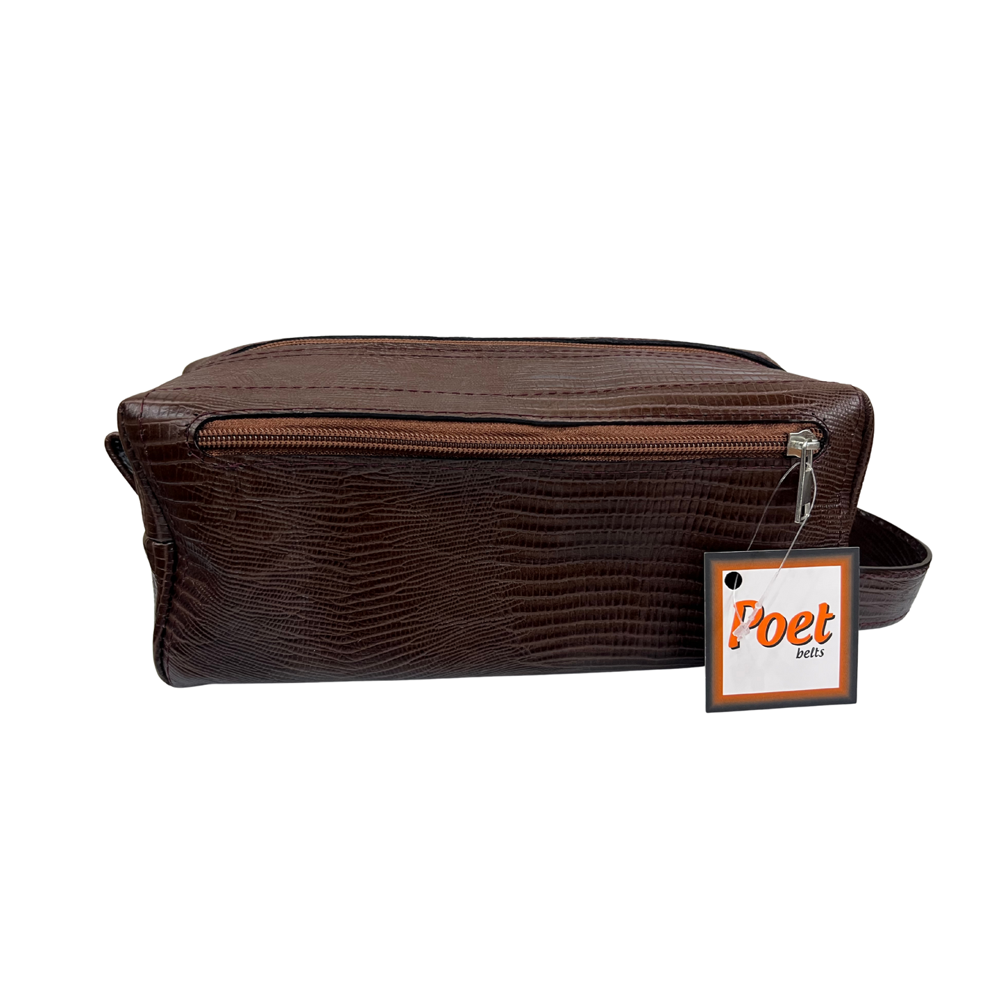 Bolsa de viaje en piel genuina color cafe para dama y/o caballero modelo #0013