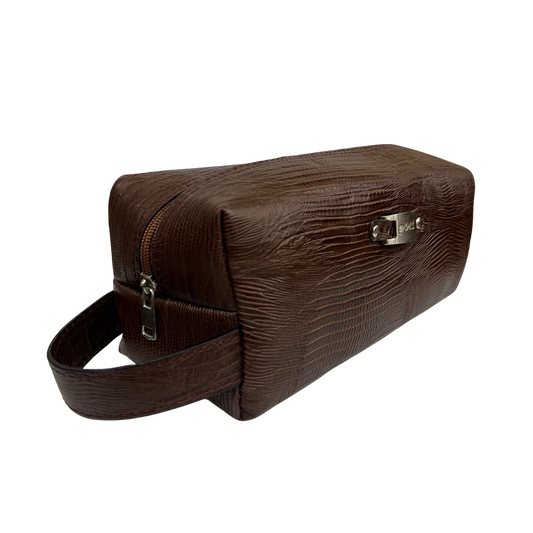 Bolsa de viaje en piel genuina color cafe para dama y/o caballero modelo #0013