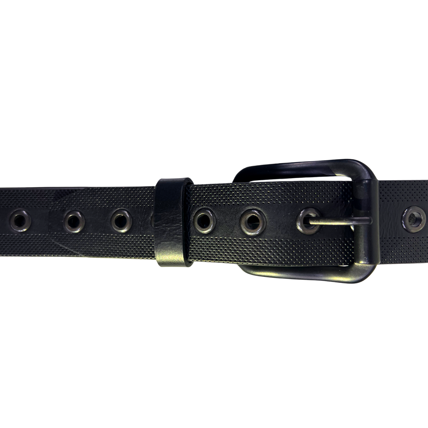 Cinturon casual en piel genuina para caballero modelo #5056 Negro 40mm