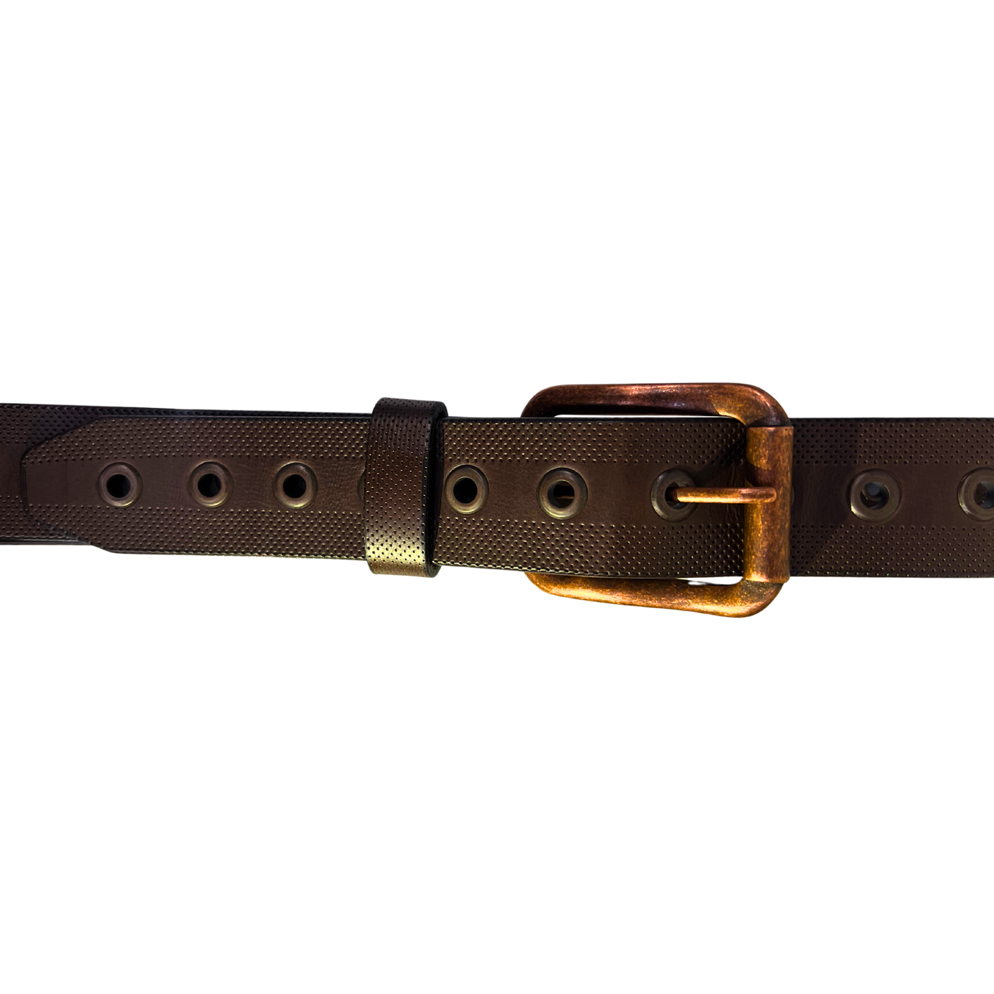 Cinturon casual en piel genuina para caballero modelo #5056 Cafe 40mm