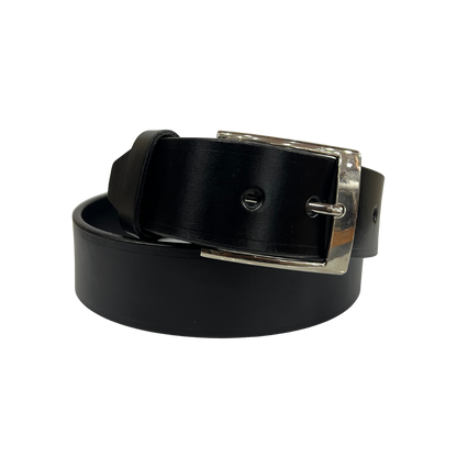 Cinturon casual en piel genuina para caballero modelo #2125 Negro 45mm