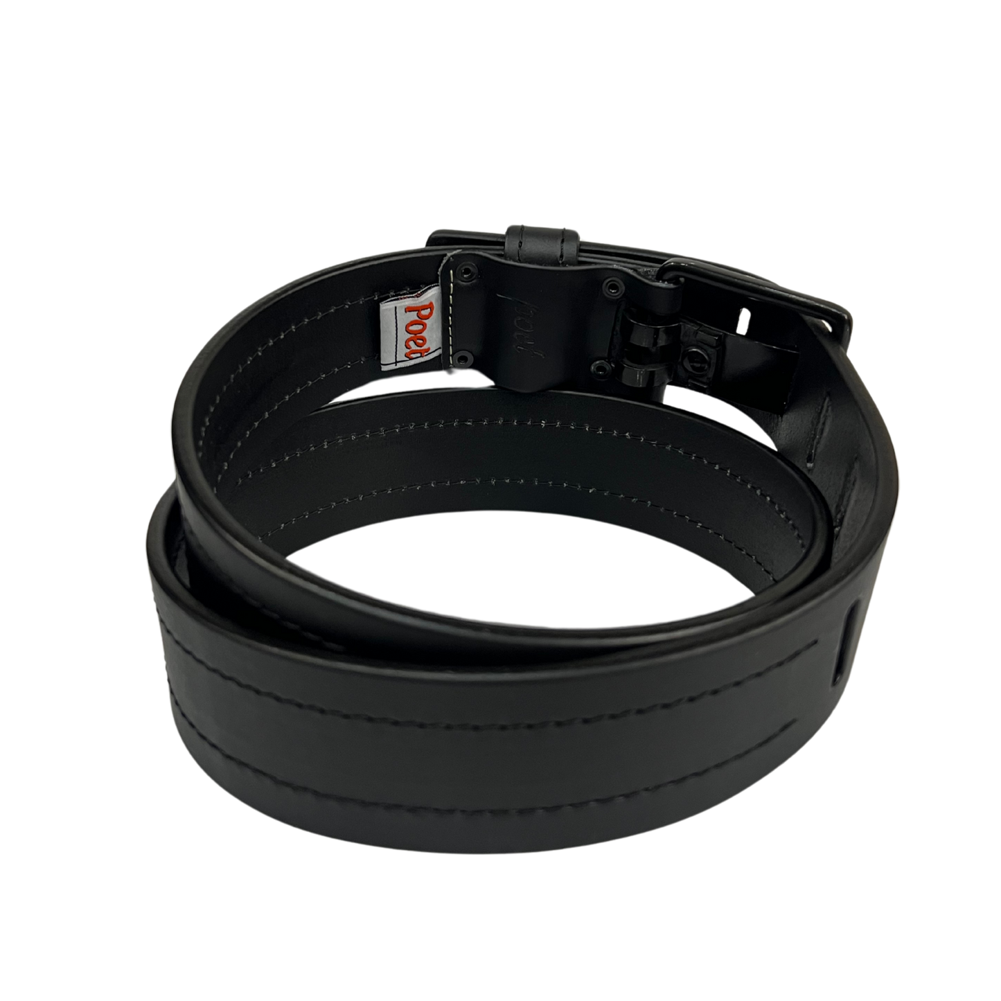 Cinturon casual en piel genuina para caballero modelo #1893 Negro 45mm