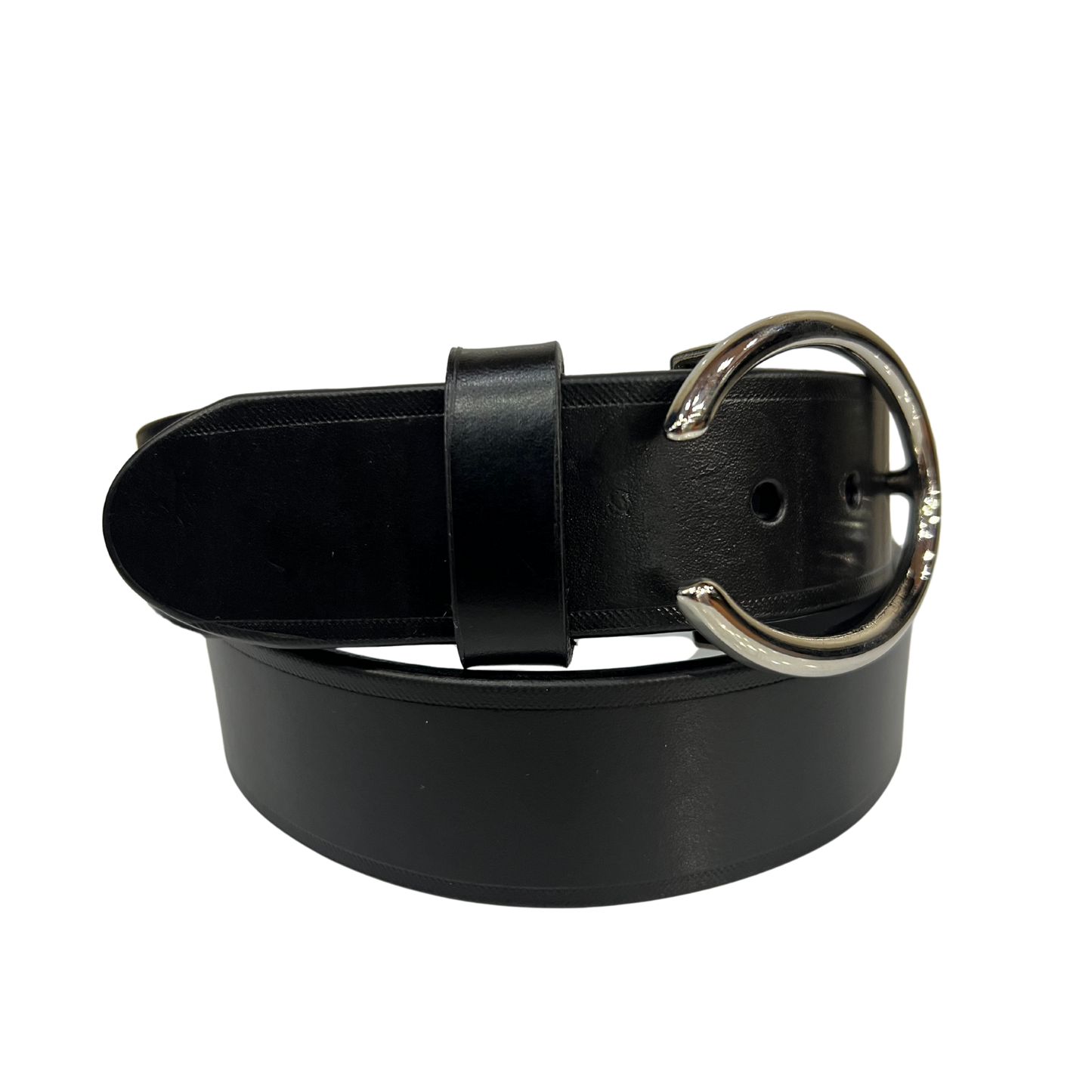 Cinturon casual en piel genuina para dama modelo #3058 Negro 40mm