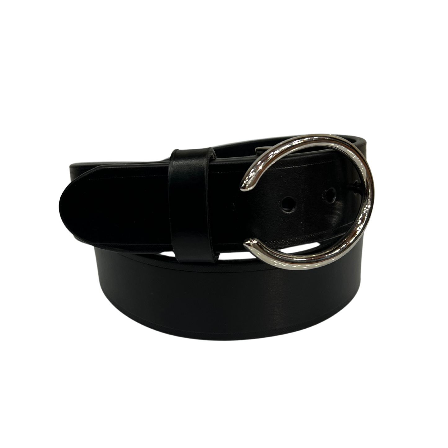 Cinturon casual en piel genuina para dama modelo #3058 Negro 40mm