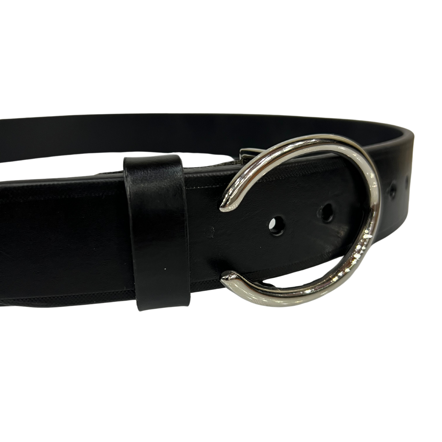 Cinturon casual en piel genuina para dama modelo #3058 Negro 40mm