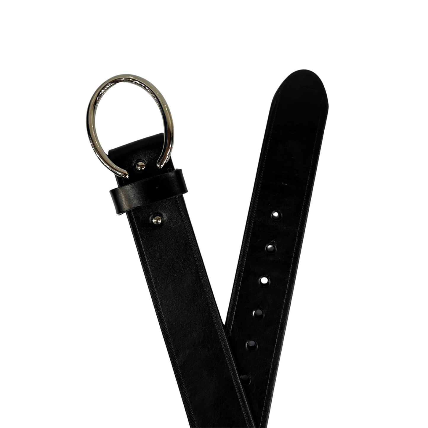 Cinturon casual en piel genuina para dama modelo #3058 Negro 40mm