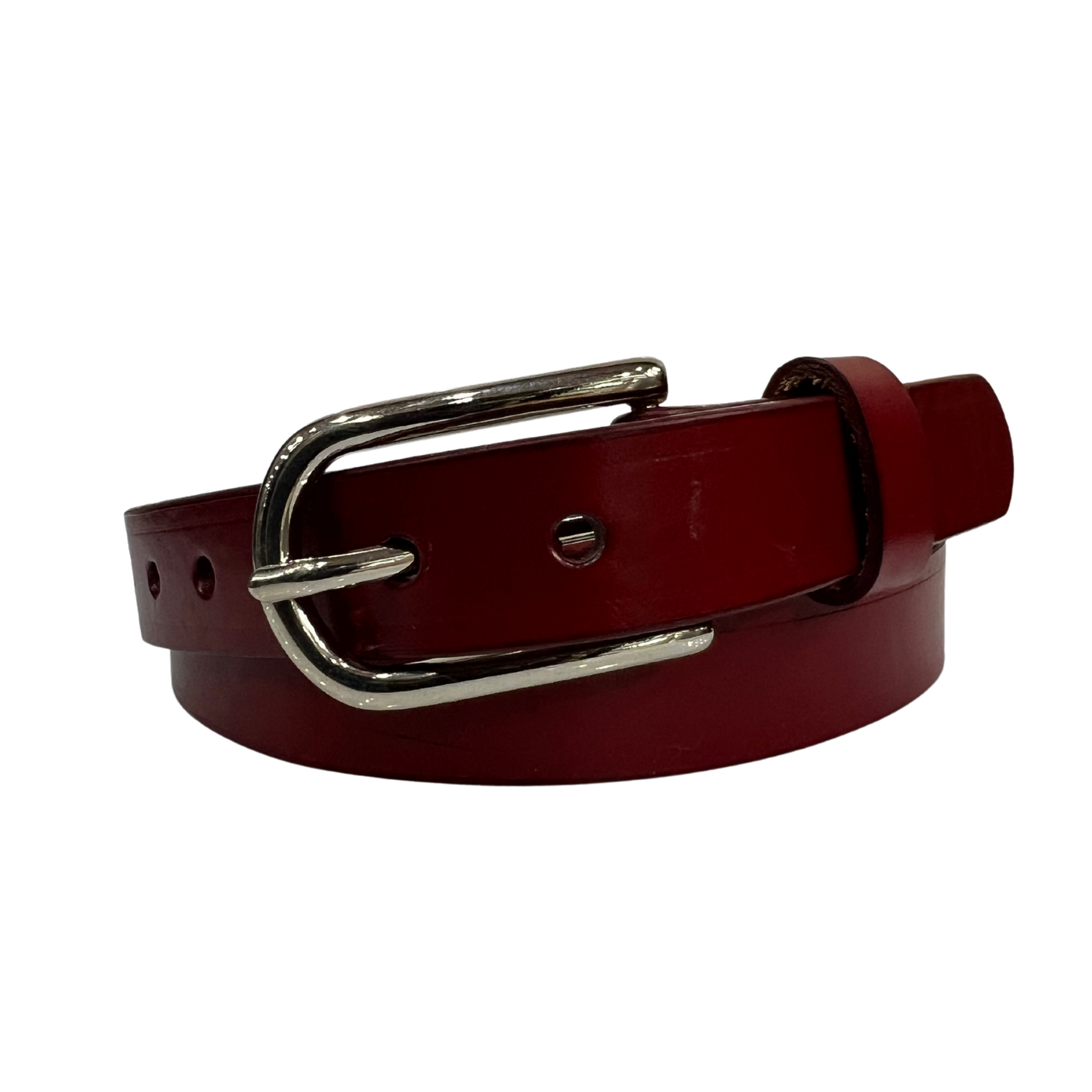 Cinturon casual en piel genuina para dama modelo #3011 Tinto 25mm