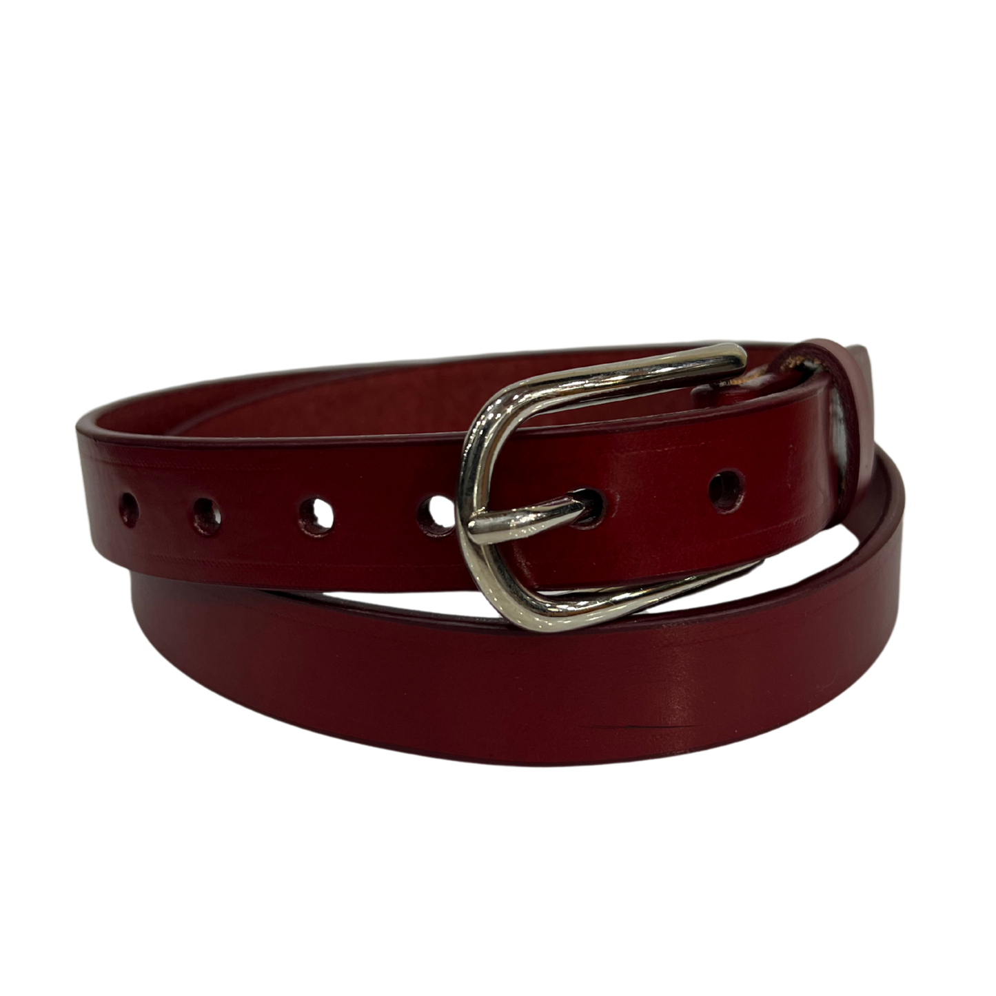 Cinturon casual en piel genuina para dama modelo #3011 Tinto 25mm