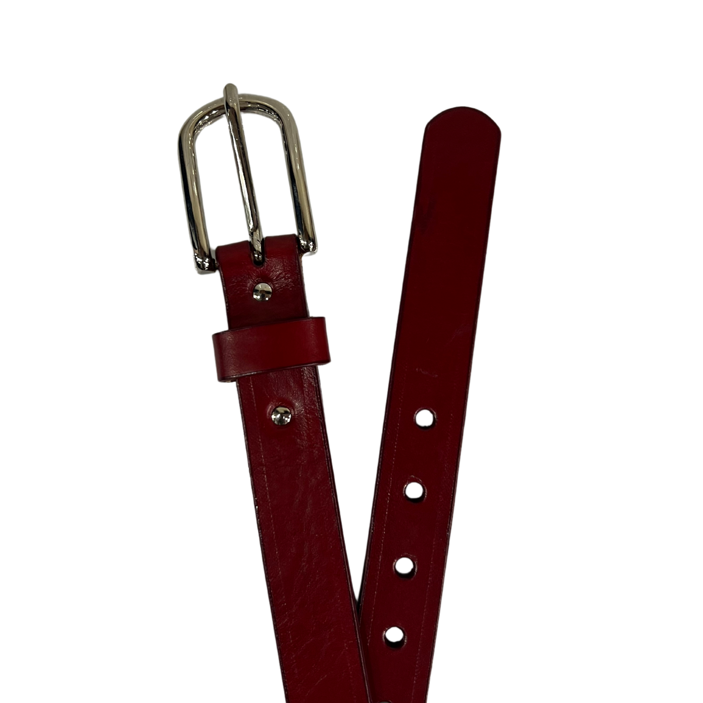 Cinturon casual en piel genuina para dama modelo #3011 Tinto 25mm