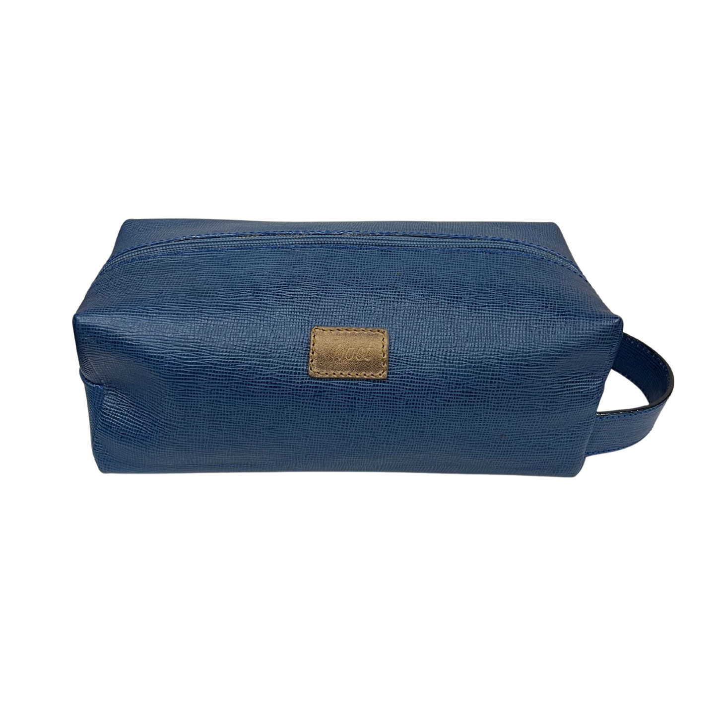 Bolsa de viaje en piel genuina color azul marino para dama y/o caballero modelo #0002