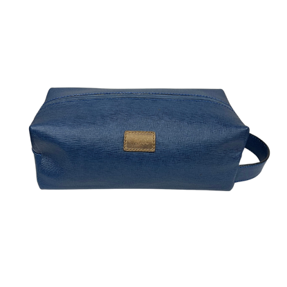 Bolsa de viaje en piel genuina color azul marino para dama y/o caballero modelo #0002