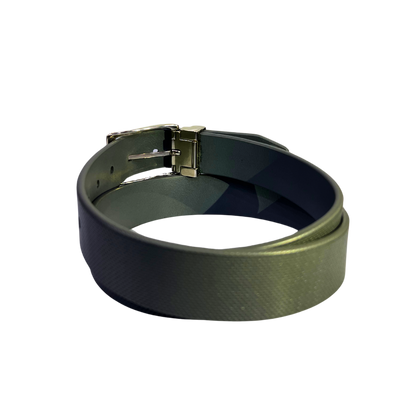 Cinturon de vestir en piel genuina para caballero modelo #2163 Gris 35mm