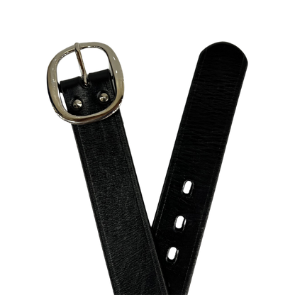 Cinturon casual en piel genuina para dama modelo #3026 Negro 40mm