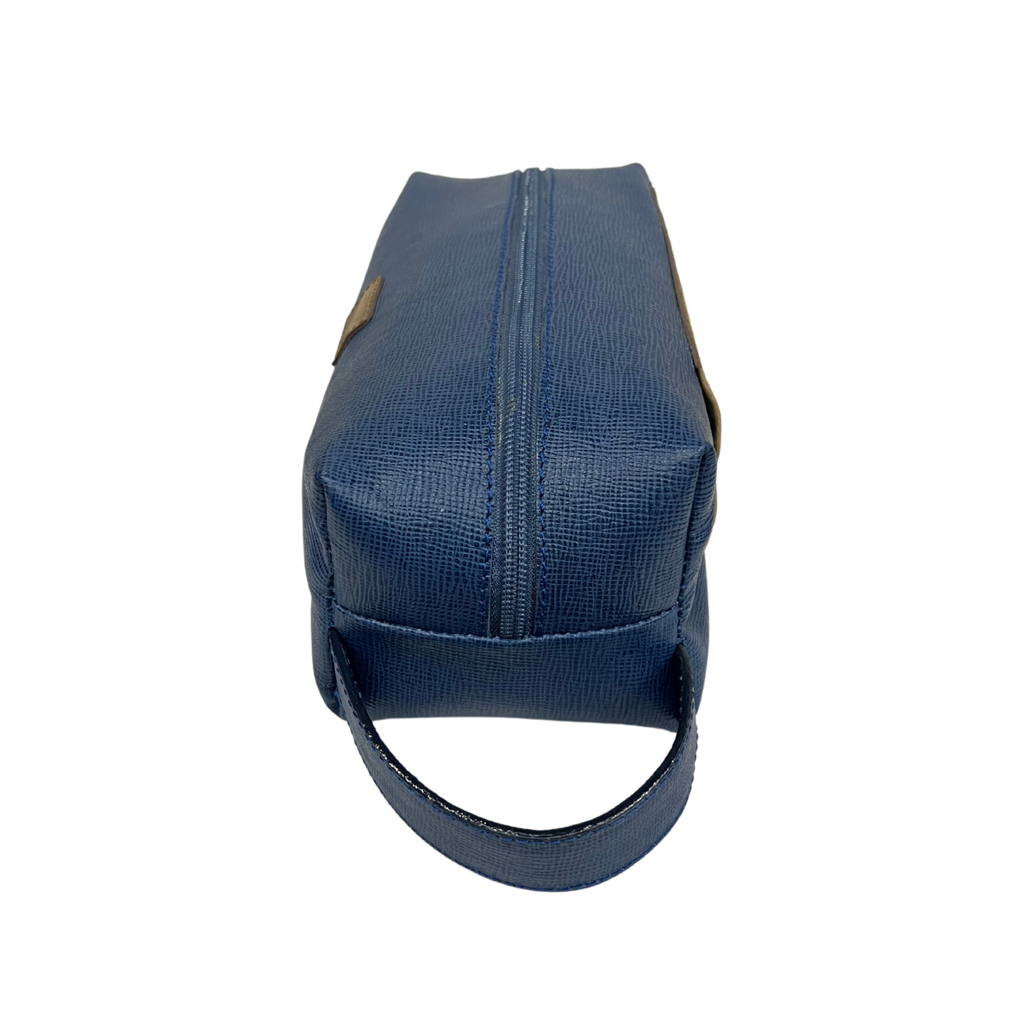 Bolsa de viaje en piel genuina color azul marino para dama y/o caballero modelo #0002
